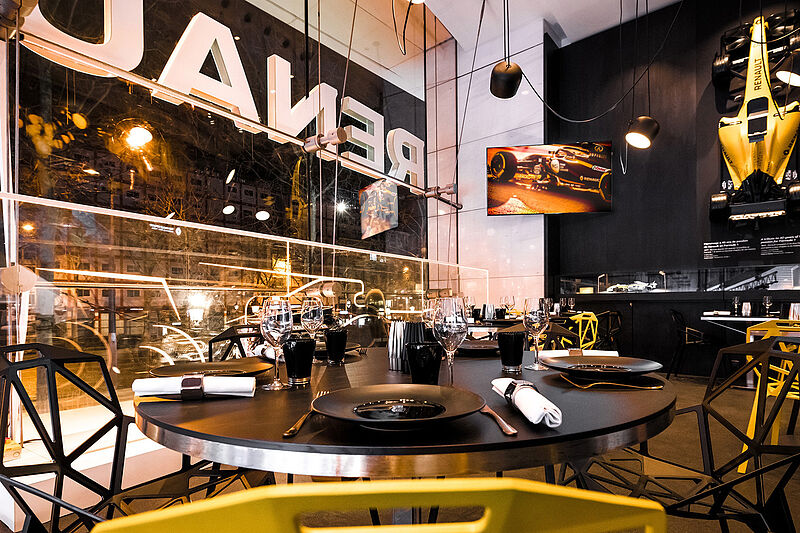 Das neue F1 Restaurant im L’Atelier Renault